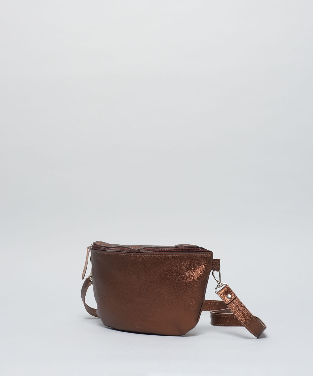 Bolsa p Couro Cadarco Listra - Bronze - Imagem 2