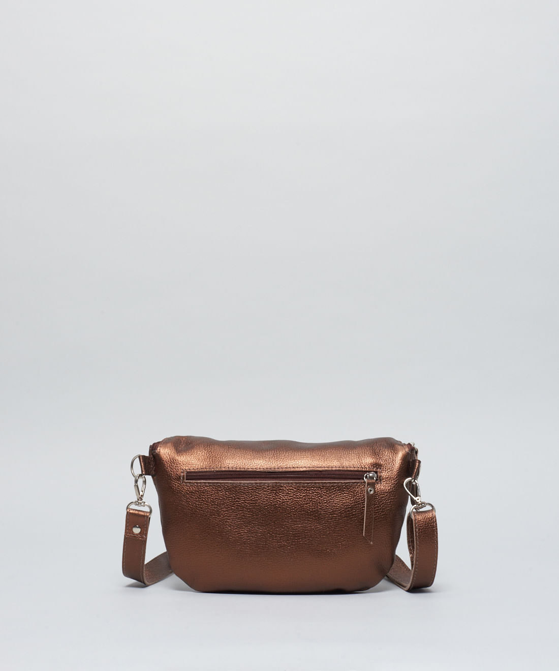 Bolsa p Couro Cadarco Listra - Bronze - Imagem 3