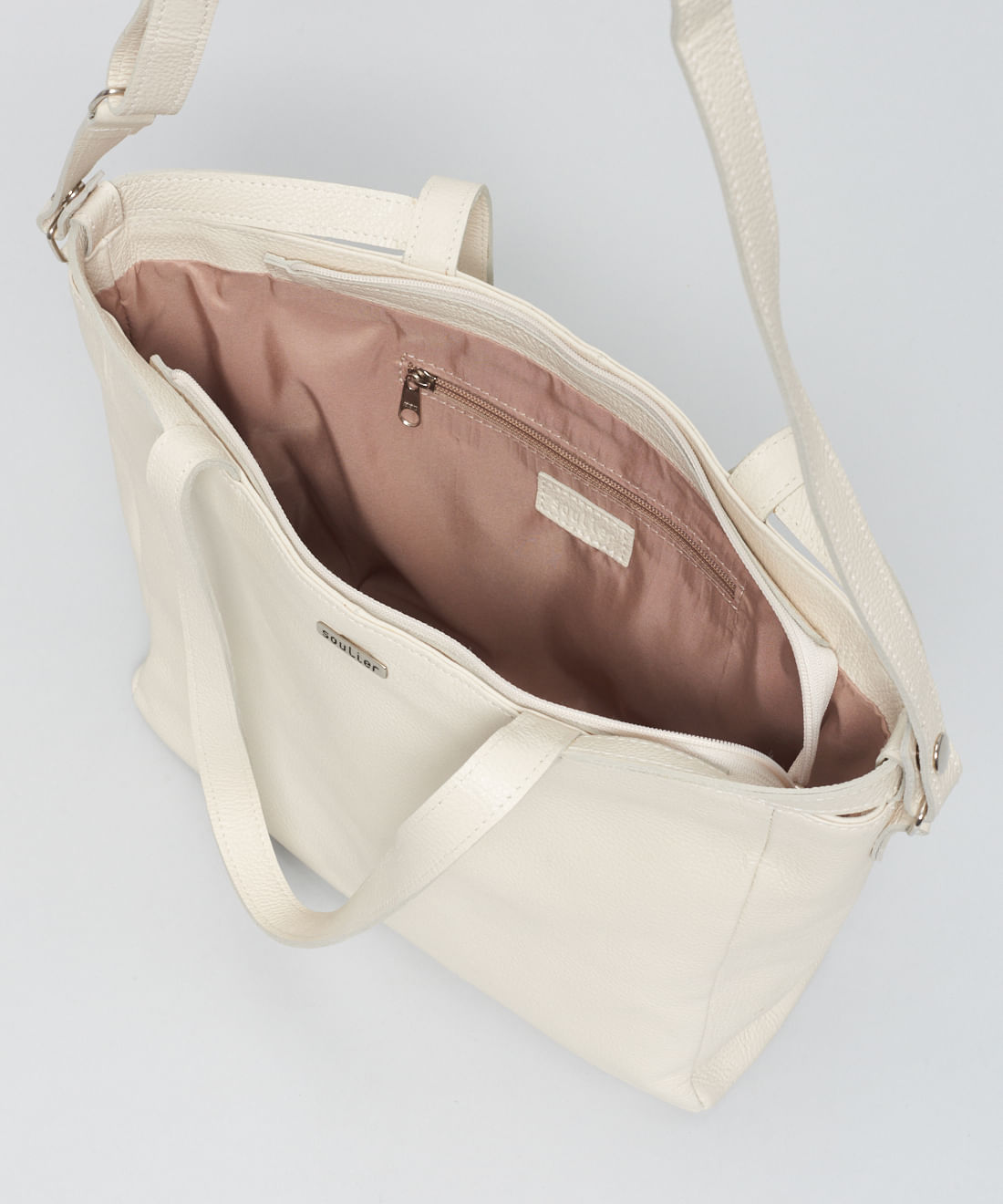 Bolsa g Couro Cecilia - Offwhite - Imagem 5