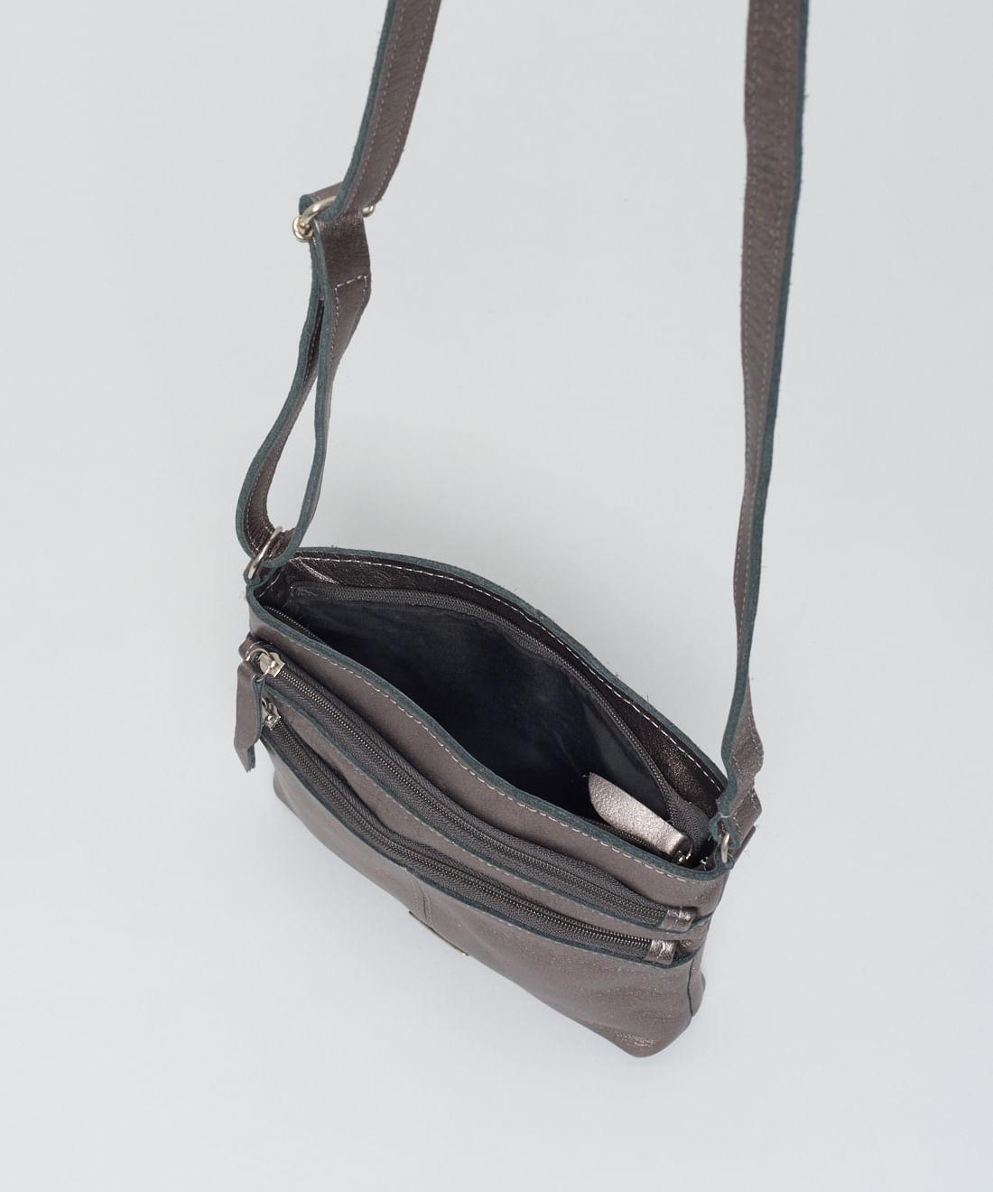 Bolsa p Couro Emilia - Onix - Imagem 3