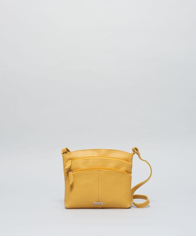 Bolsa p Couro Emilia - Mostarda u - mostarda
