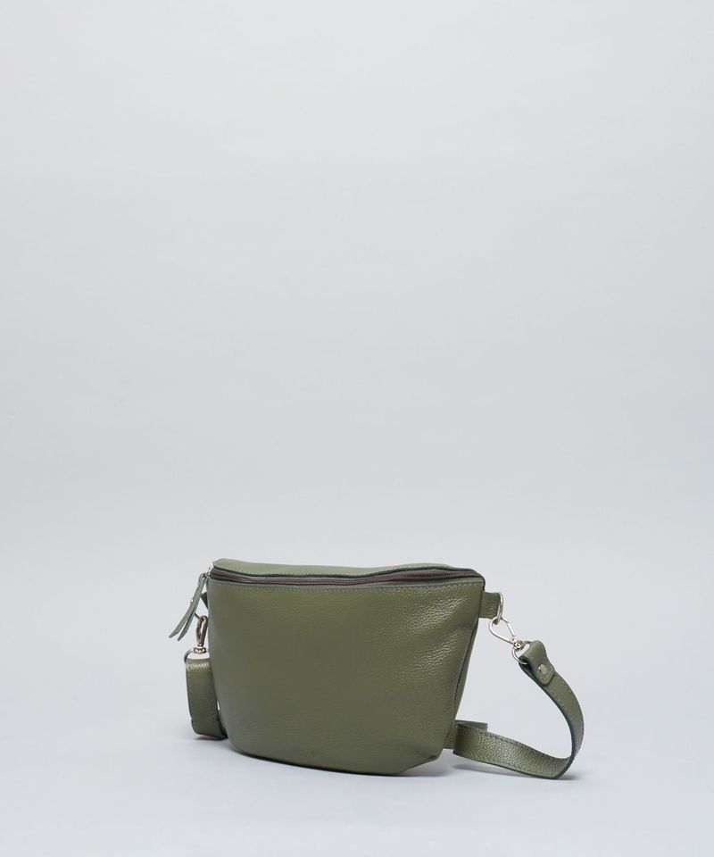 Bolsa p Couro Cadarco Listra - Verde Militar u - verde militar