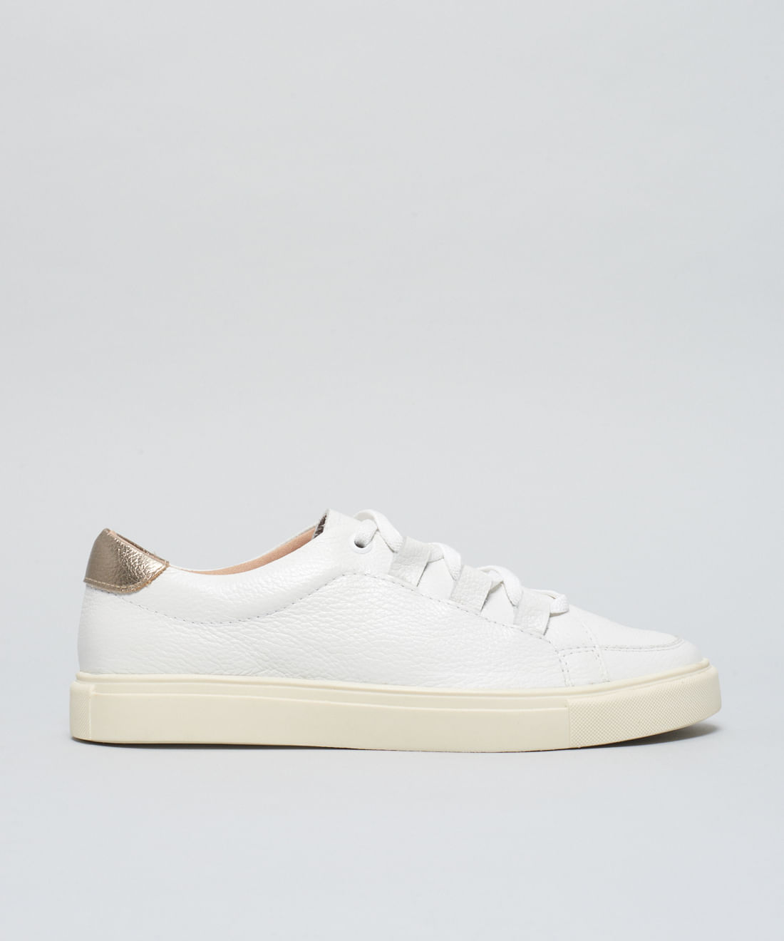 Tenis Couro Olivia - Branco