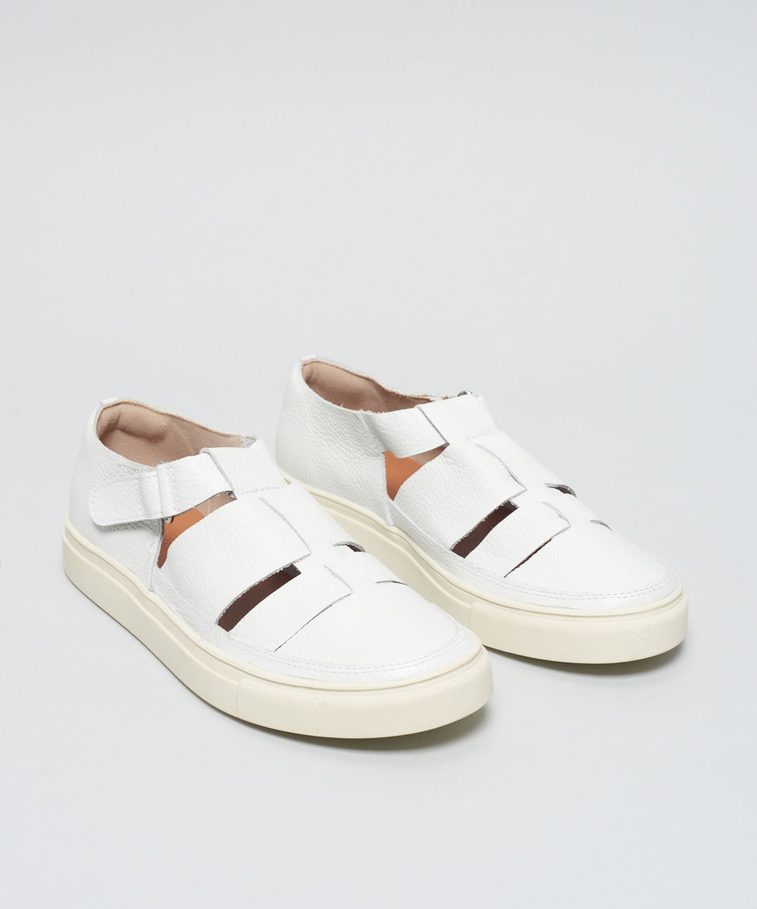 Tenis Couro Vazado Livia - Branco - Imagem 32