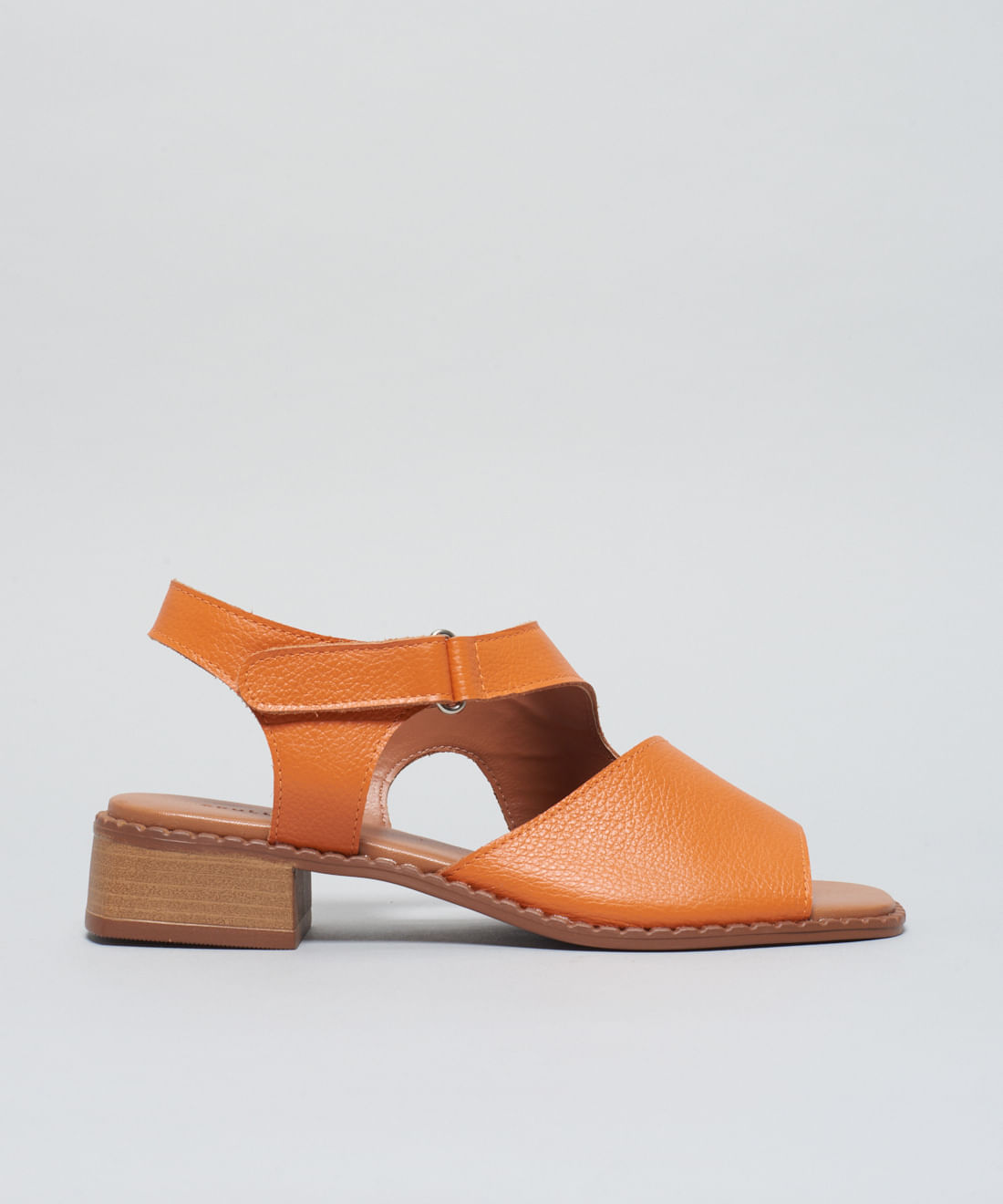 Sandalia Media Couro Lia - Tangerina - Imagem 26
