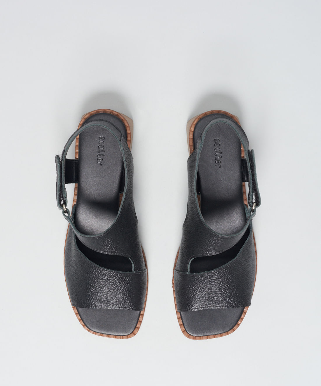 Sandalia Media Couro Lia - Preto - Imagem 34