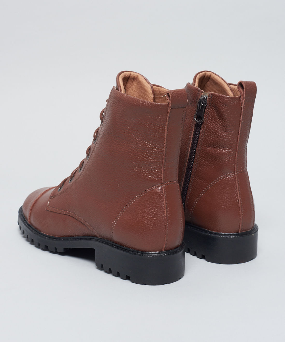 Coturno Couro Debora - Chocolate - Imagem 3