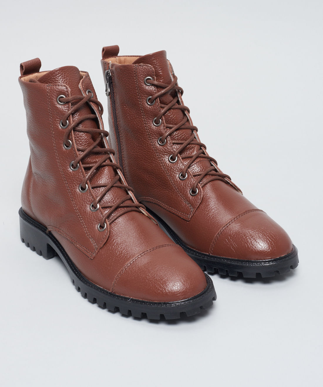 Coturno Couro Debora - Chocolate - Imagem 14
