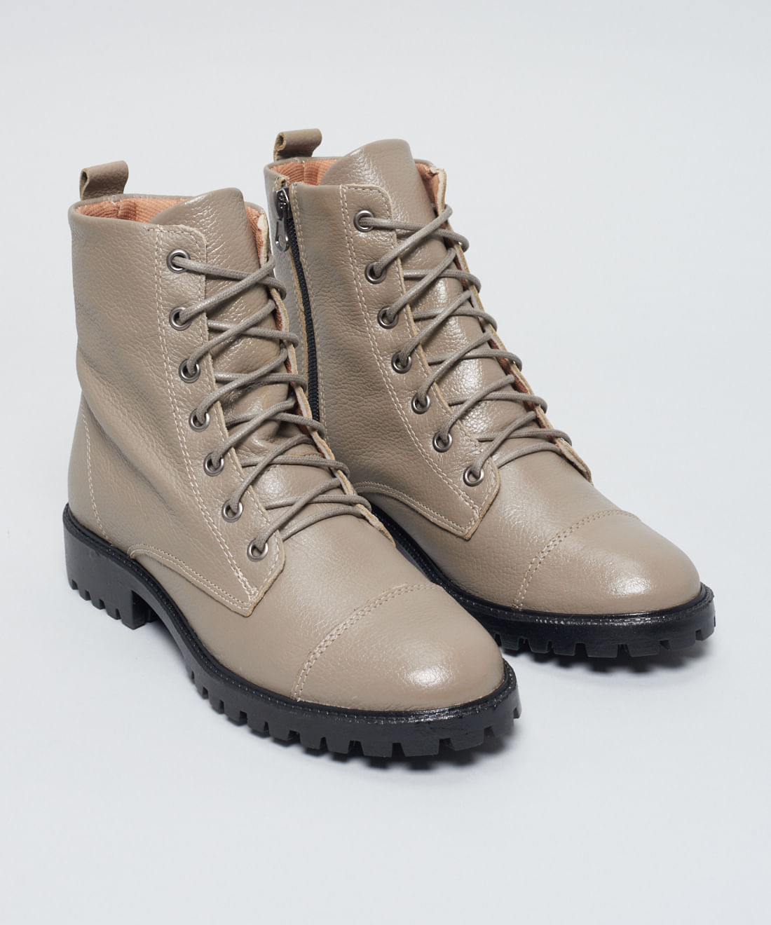 Coturno Couro Debora - Cinza - Imagem 14