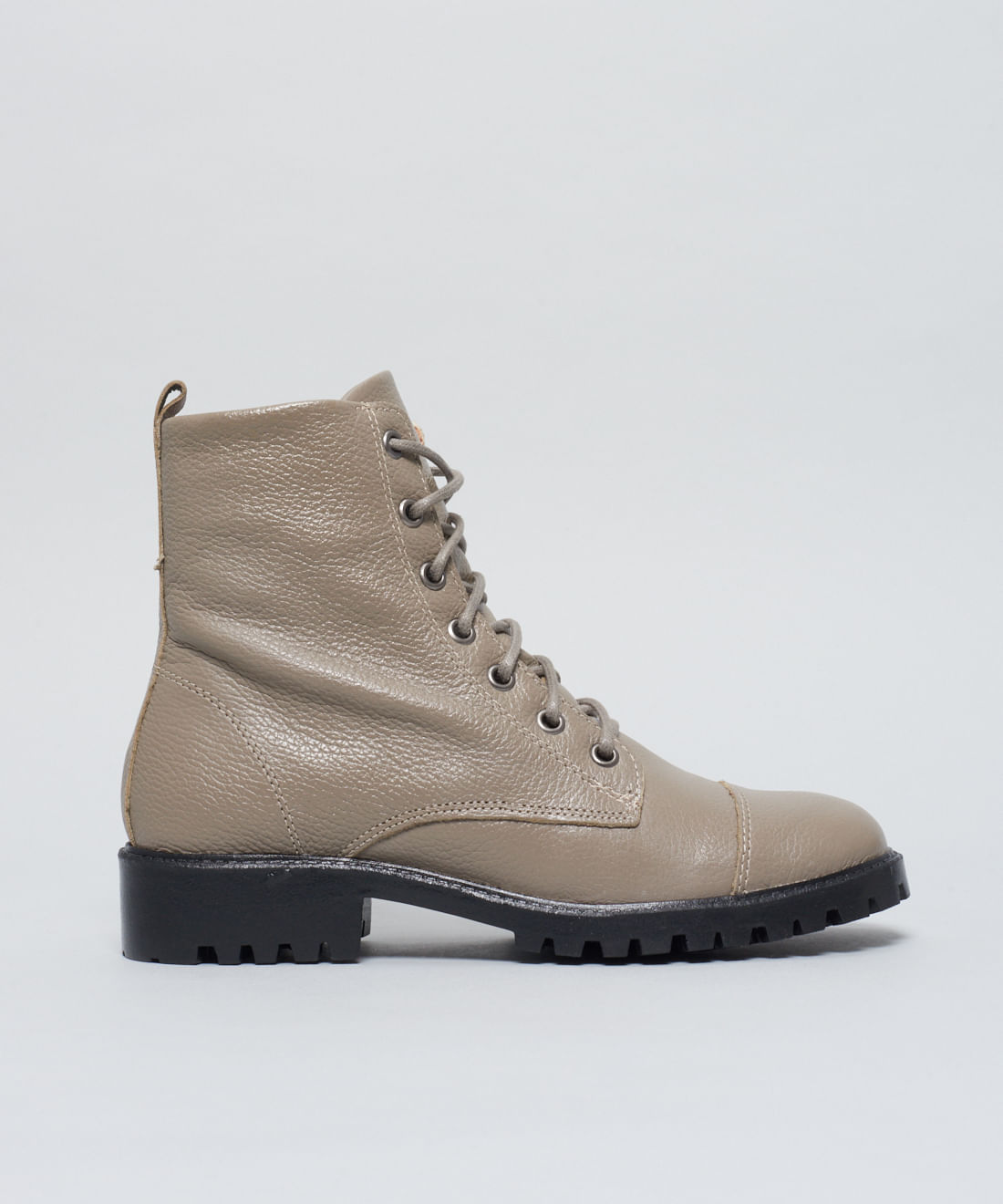 Coturno Couro Debora - Cinza - Imagem 17