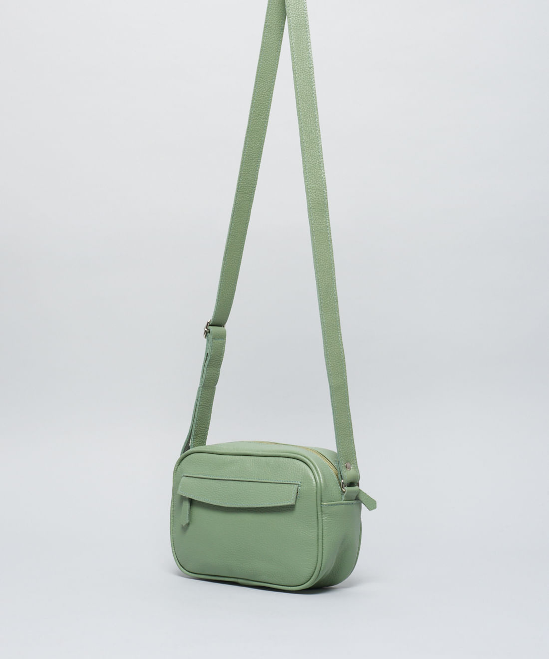 Bolsa p Couro Priscila - Pistache - Imagem 2