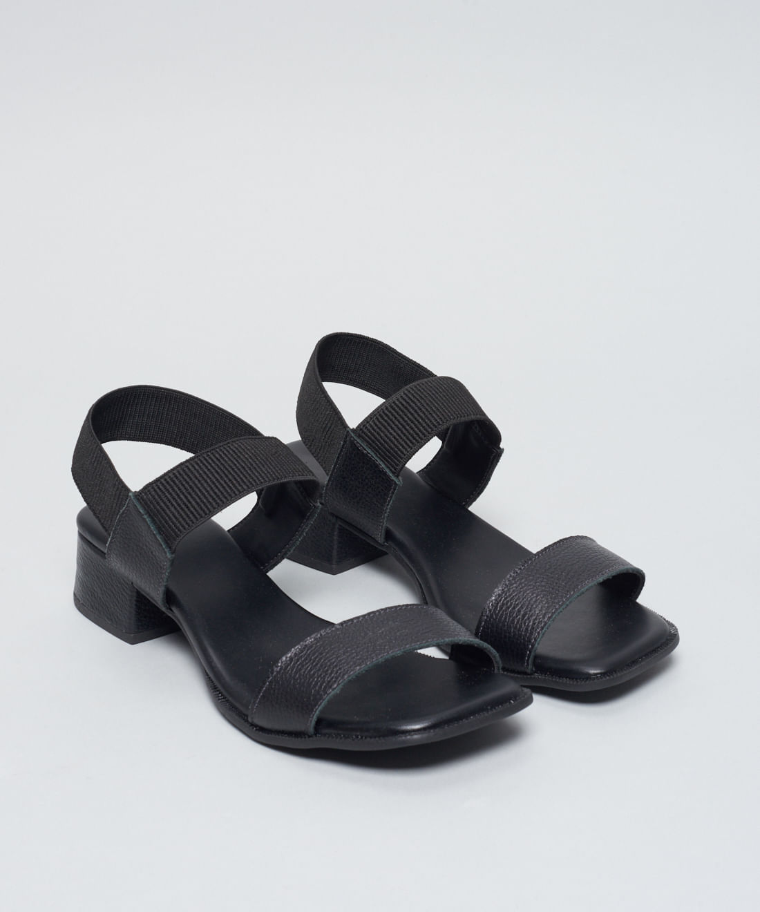 Sandalia Media Couro Amelia - Preto - Imagem 12