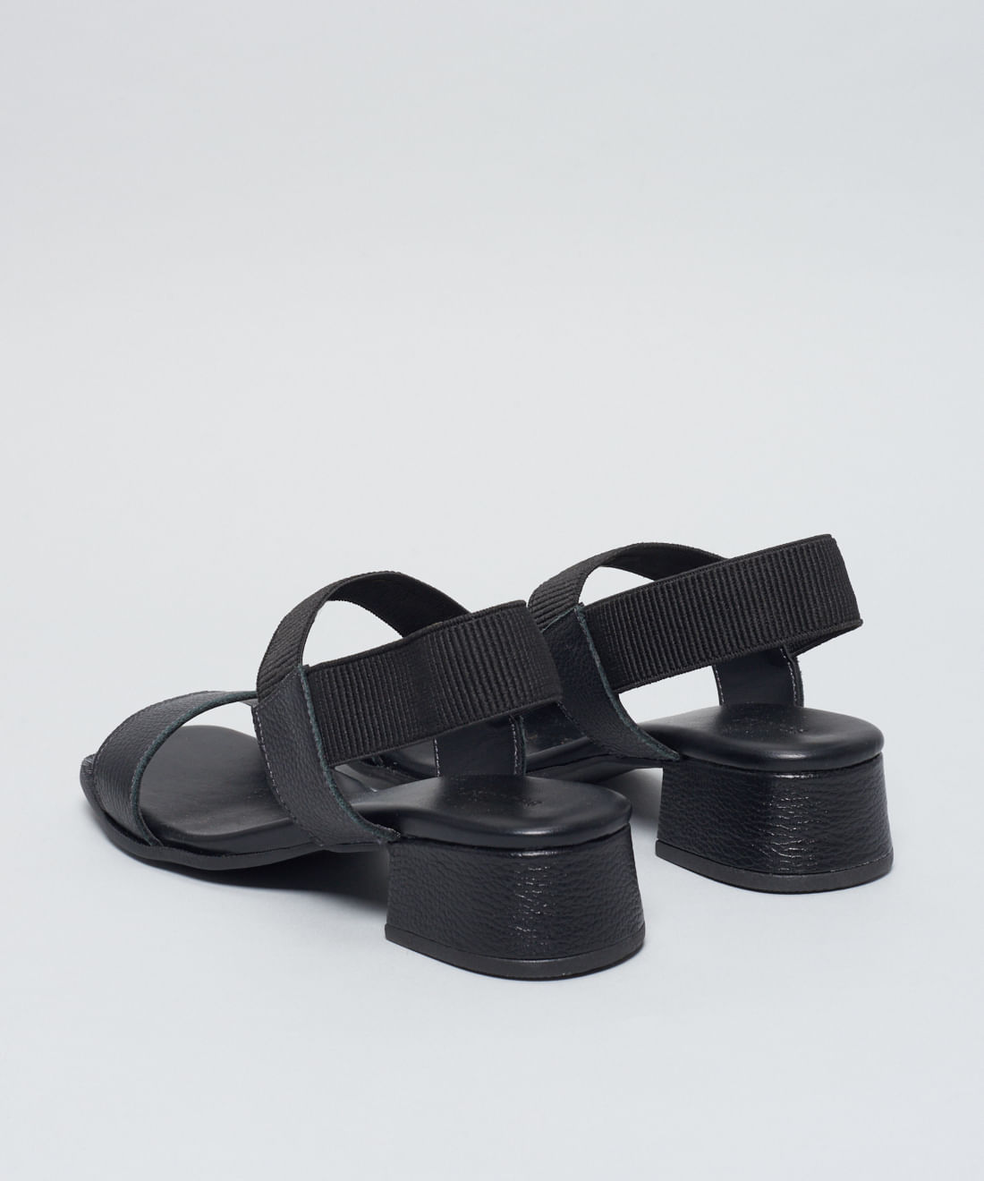 Sandalia Media Couro Amelia - Preto - Imagem 23