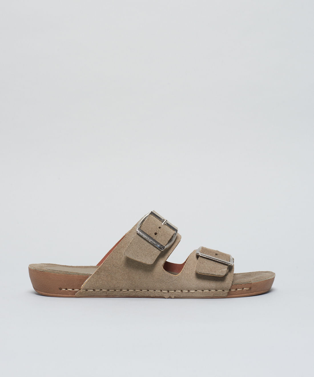 Rasteira Anatomica Couro Camurcao - Cinza - Imagem 26