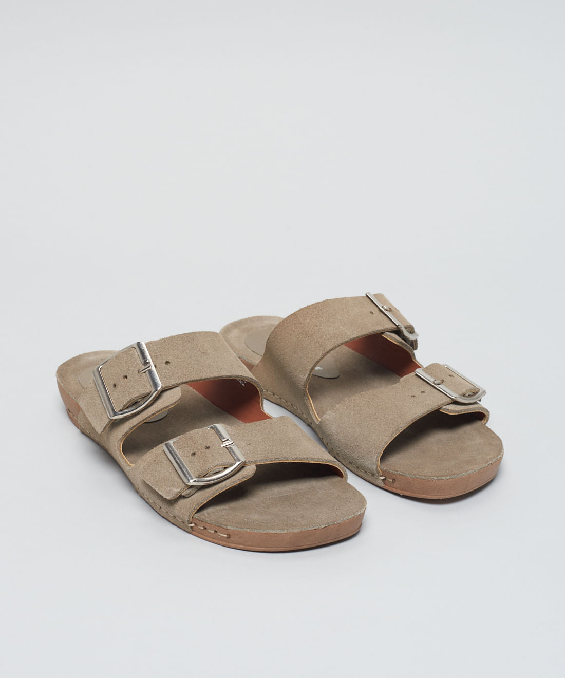 Rasteira Anatomica Couro Camurcao - Cinza - Imagem 7