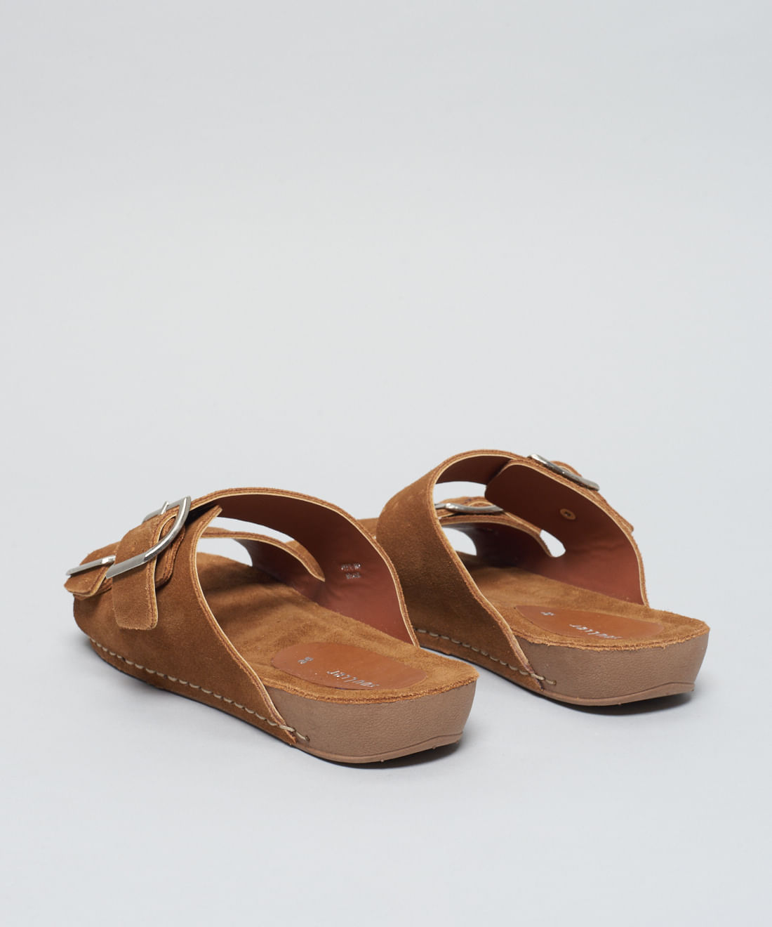 Rasteira Anatomica Couro Camurcao - Caramelo - Imagem 38