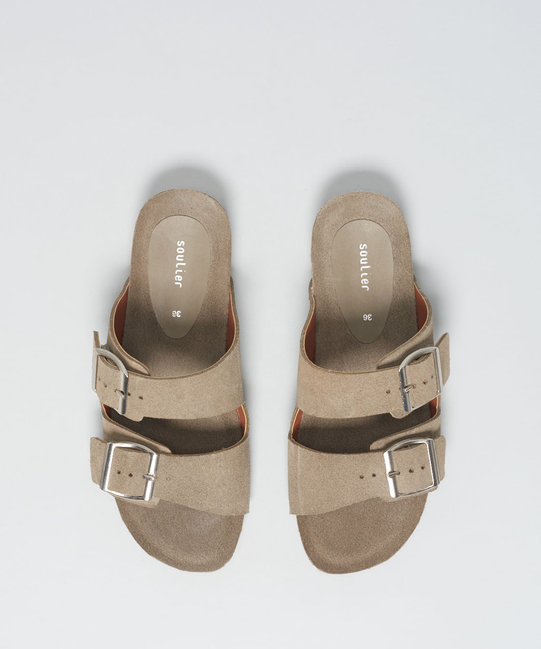 Rasteira Anatomica Couro Camurcao - Cinza - Imagem 14