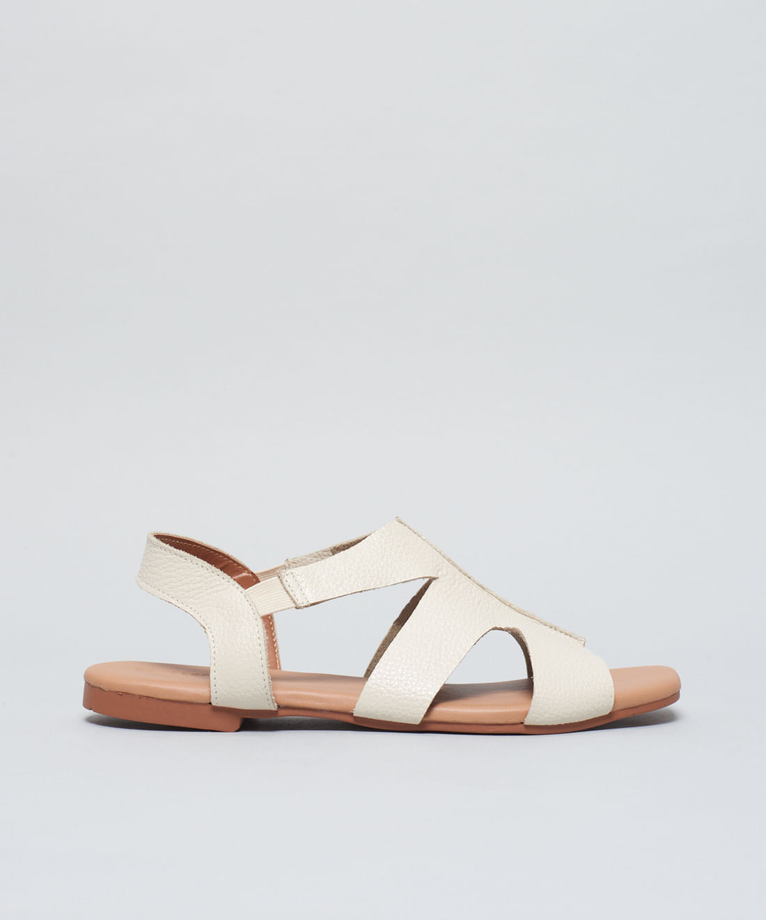 Rasteira Basica Couro Dani - Offwhite - Imagem 6