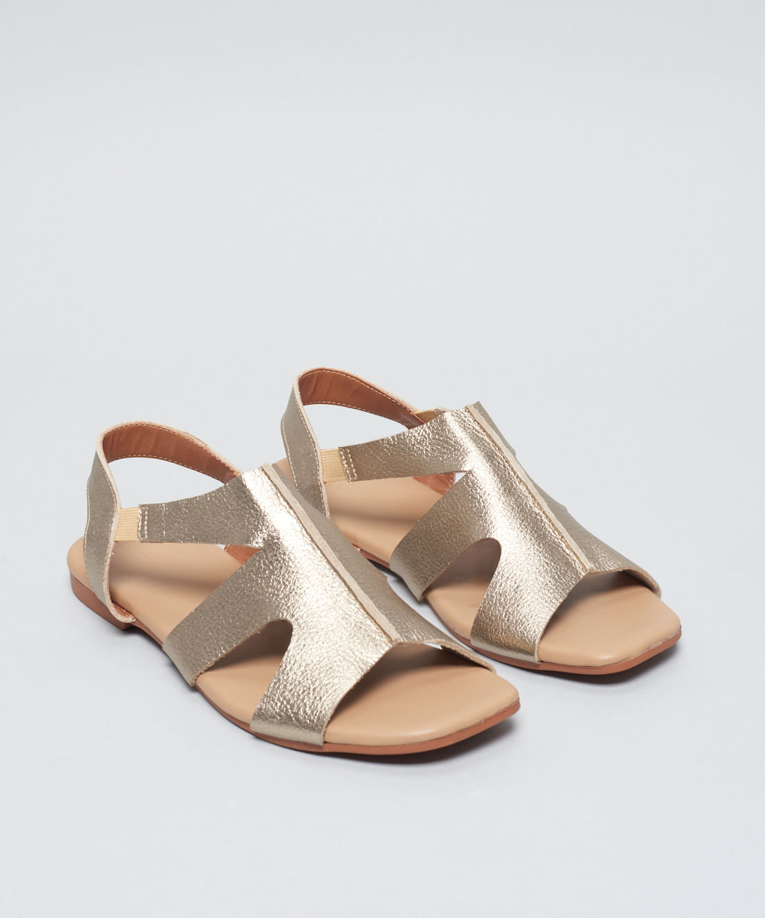 Rasteira Basica Couro Dani - Prata Velho - Imagem 27