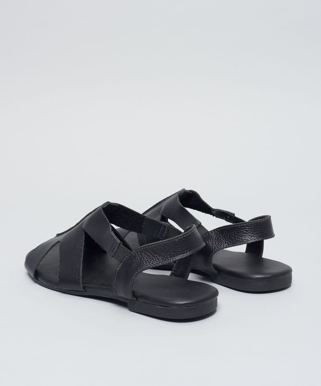 Rasteira Basica Couro Dani - Preto - Imagem 3