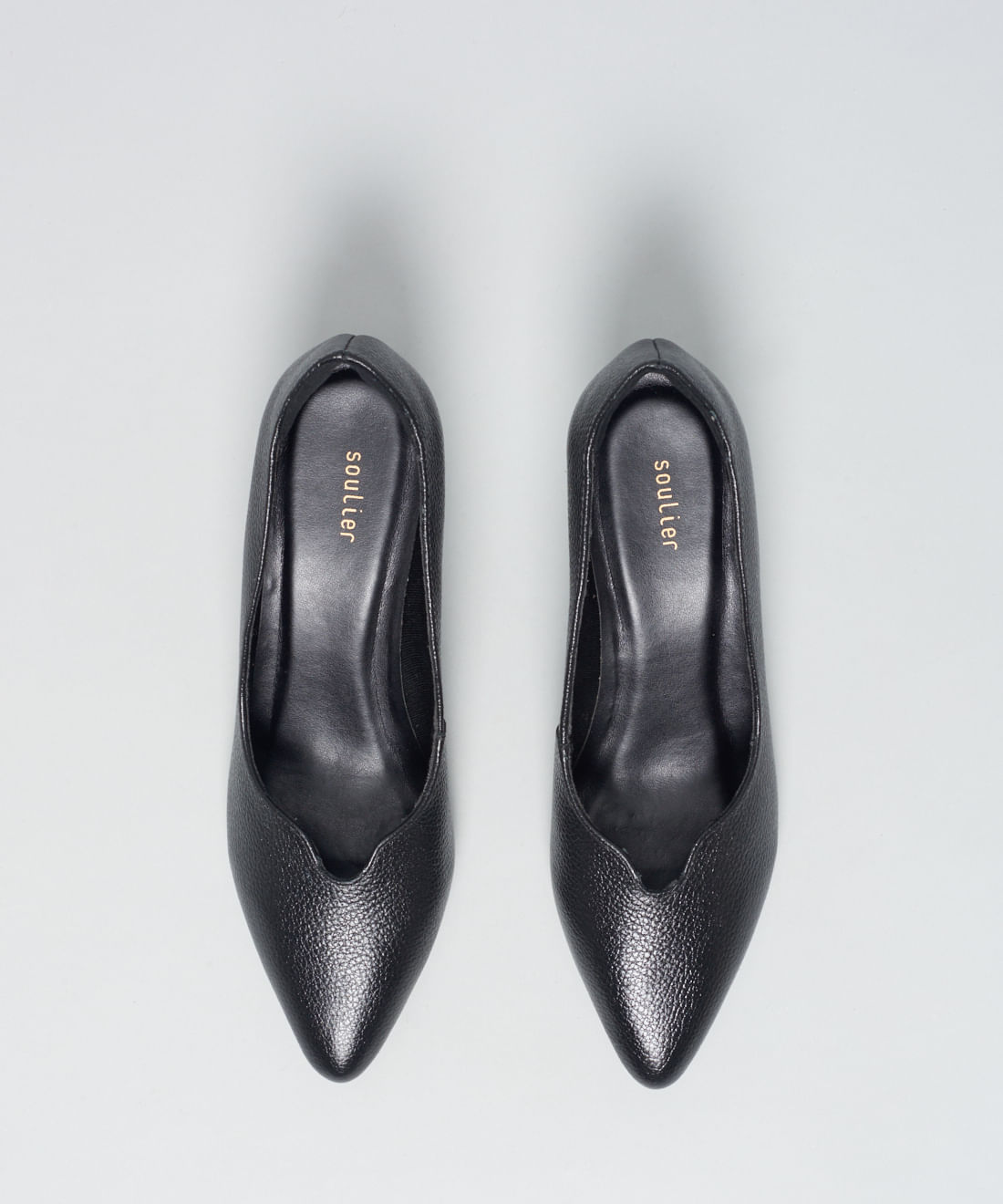 Scarpin Couro Mariana - Preto - Imagem 9