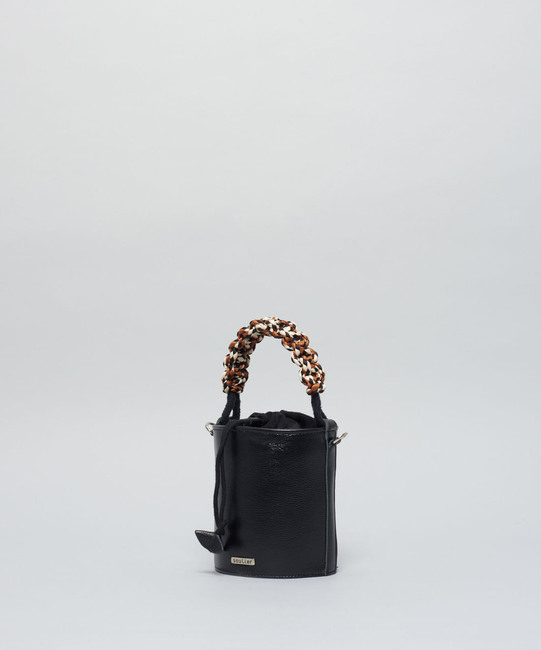 Bolsa p Baldinho Macrame - Preto - Imagem 3
