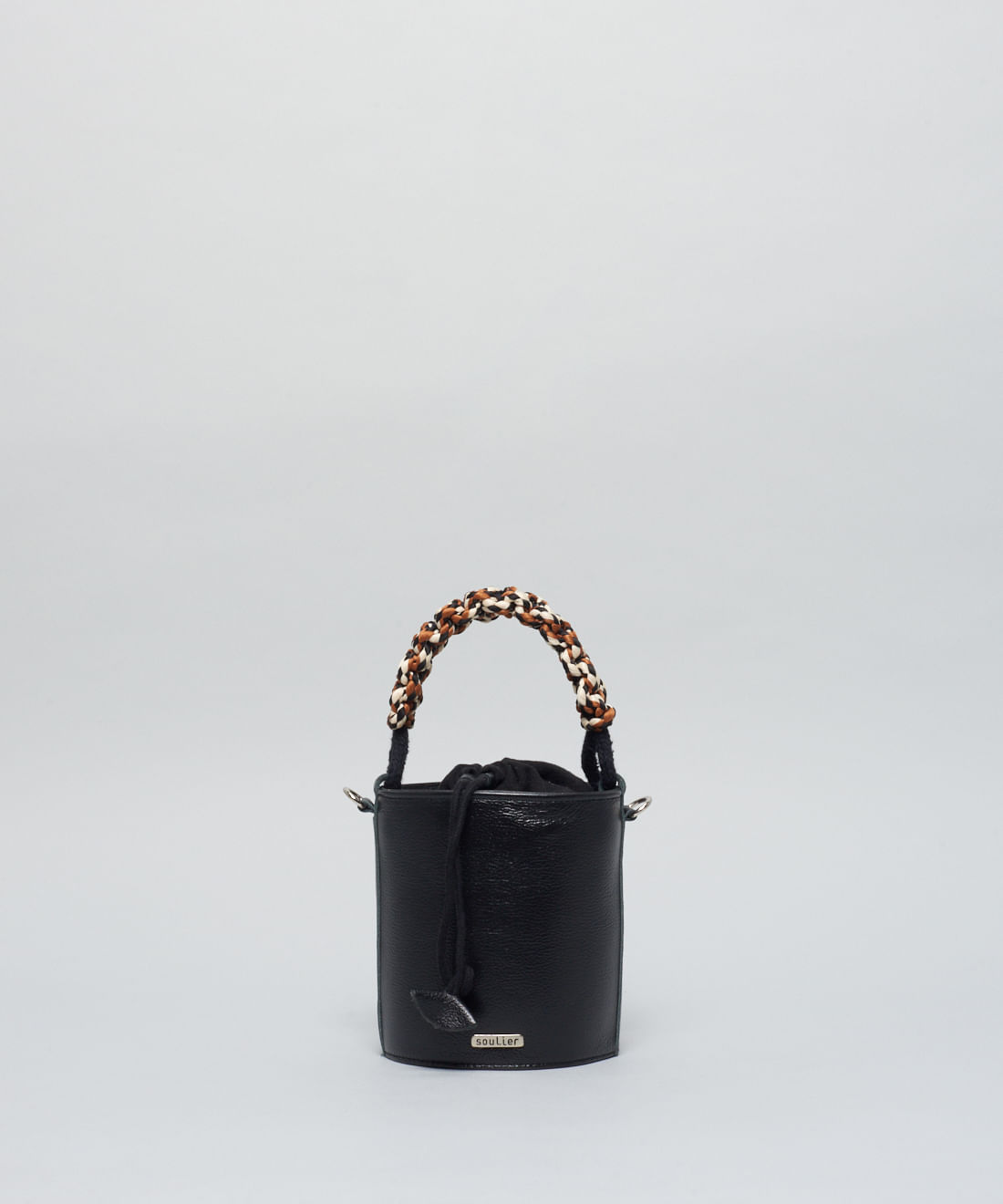 Bolsa p Baldinho Macrame - Preto - Imagem 4