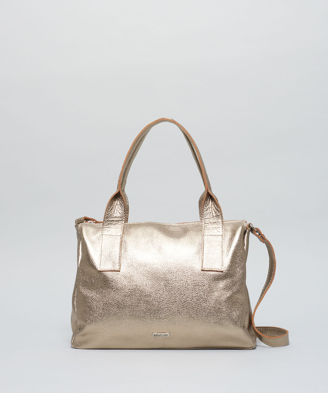 Bolsa g Alca Torcida - Prata Velho