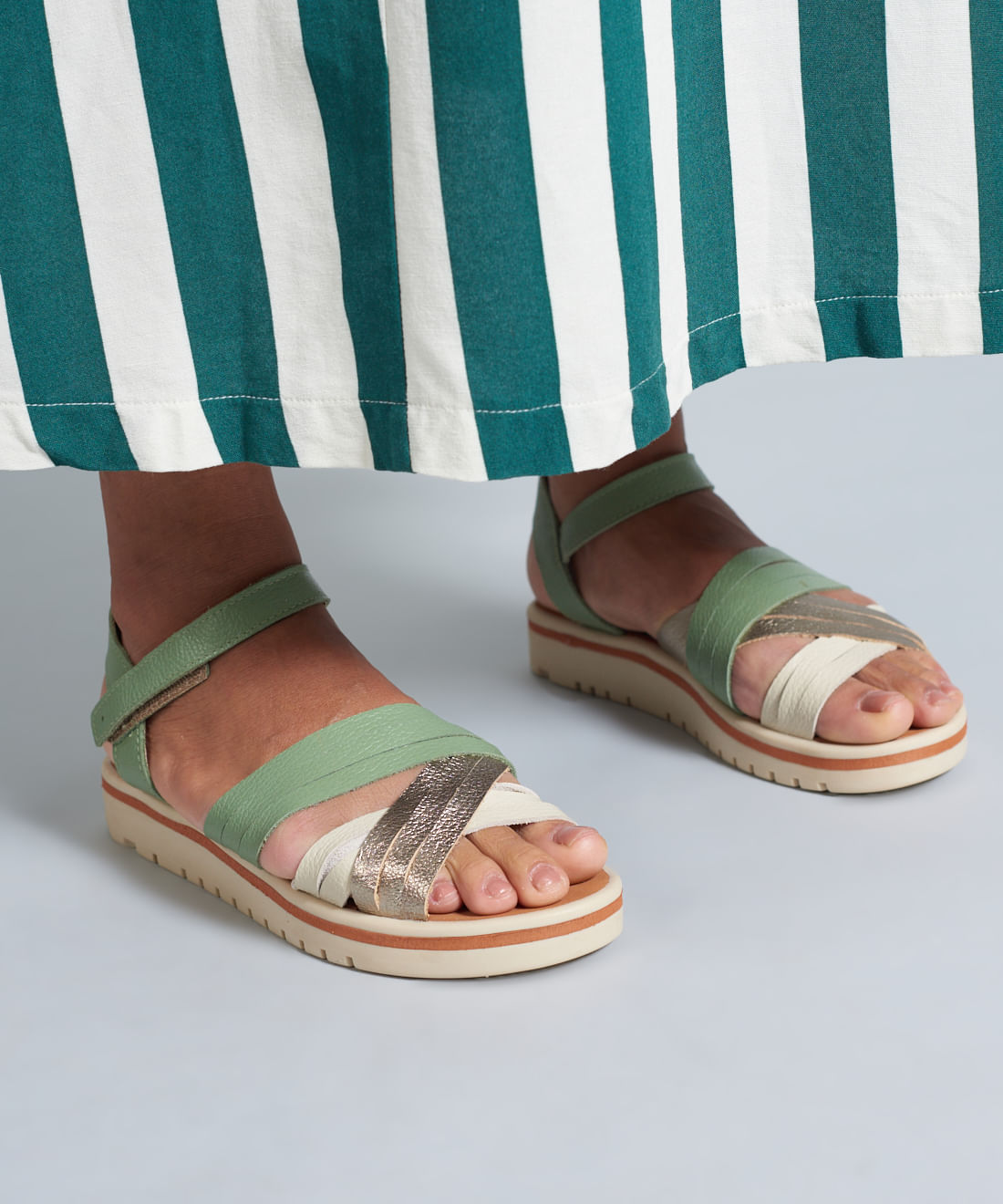 Rasteira Tratorada Thalia - Pistache - Imagem 20