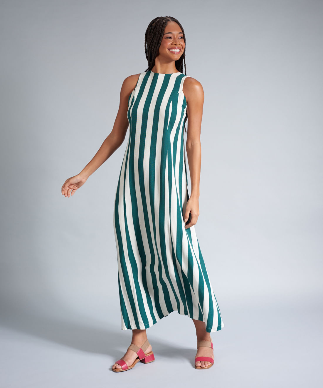 Sandalia Media Couro Amelia - Flor De Lotus - Imagem 30