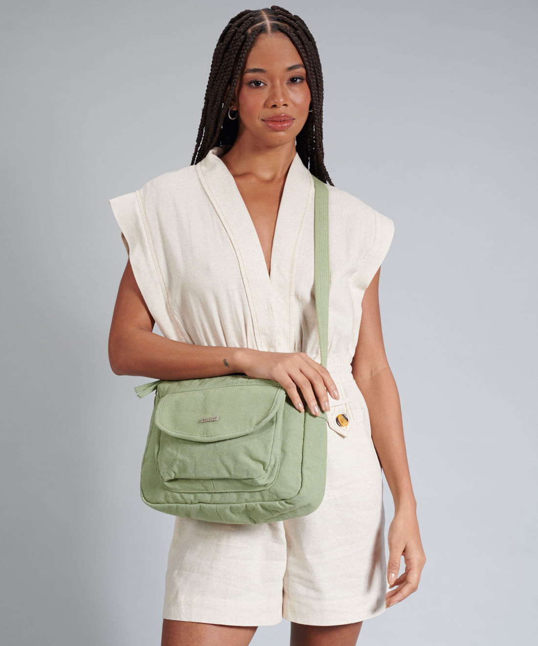 Bolsa Lona Ester - Pistache - Imagem 4