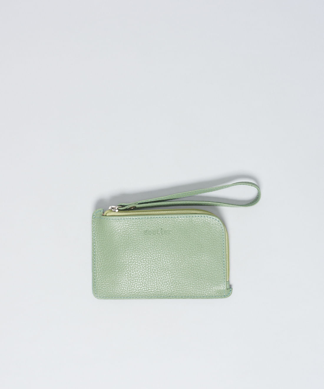 Carteira Couro Marina - Pistache