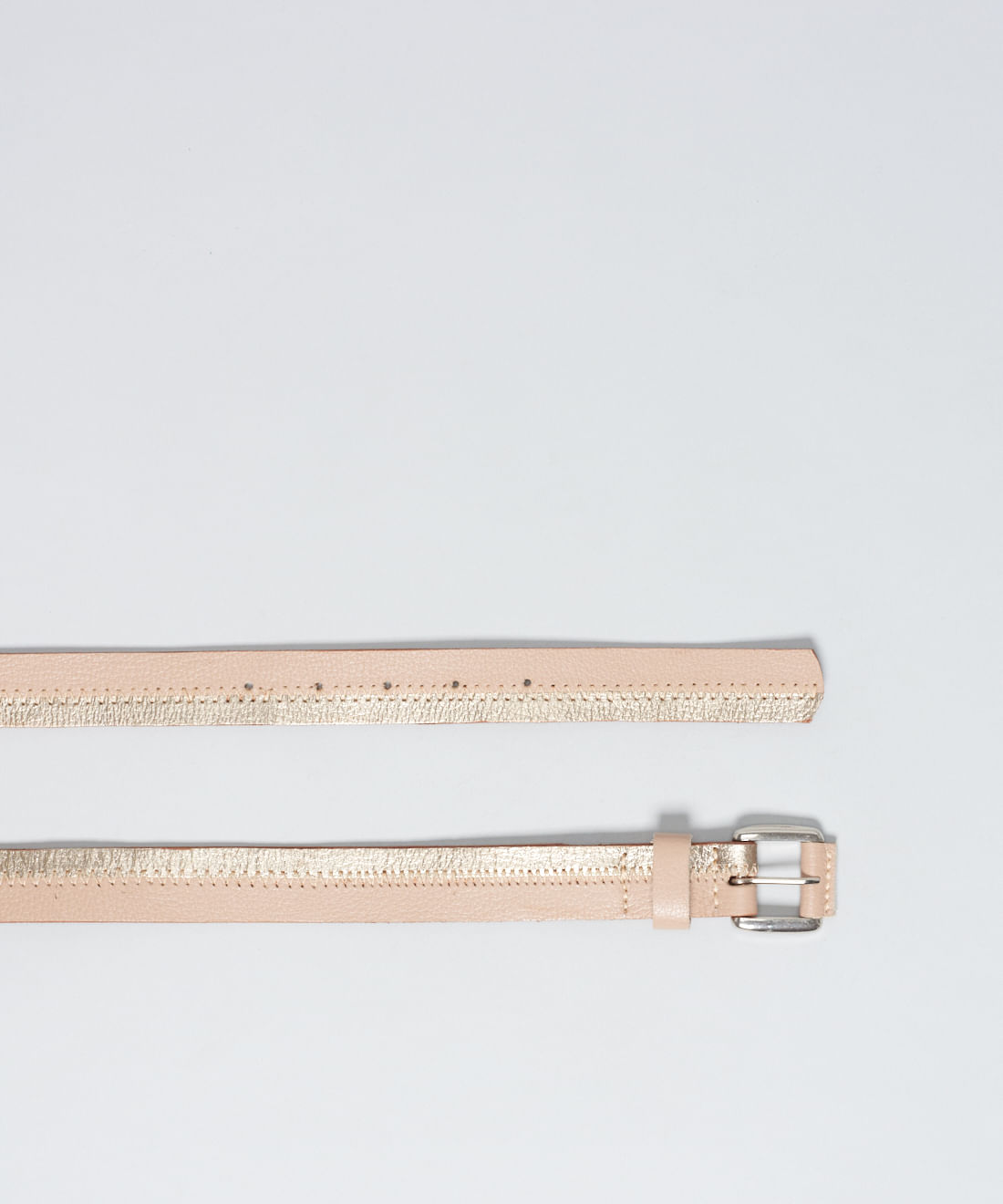 Cinto Duo Couro - Prata Velho/Avela - Imagem 4