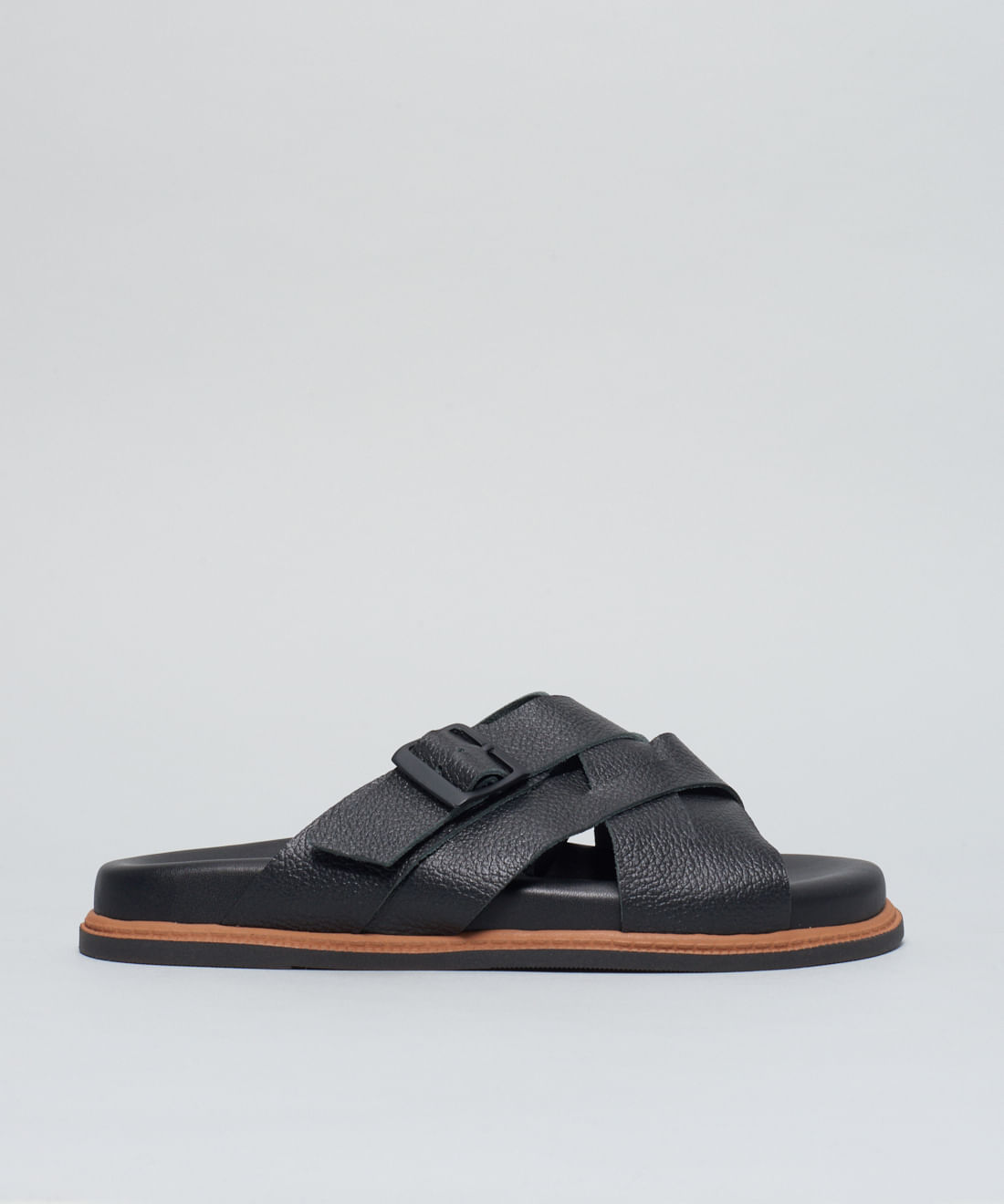 Rasteira Anatomica Entrelace - Preto