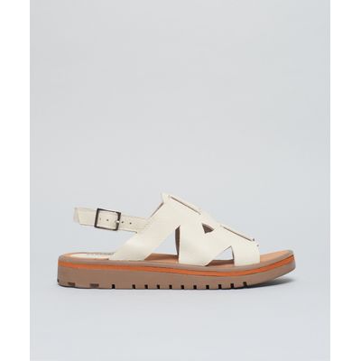 Rasteira Tratorada Betina - Offwhite