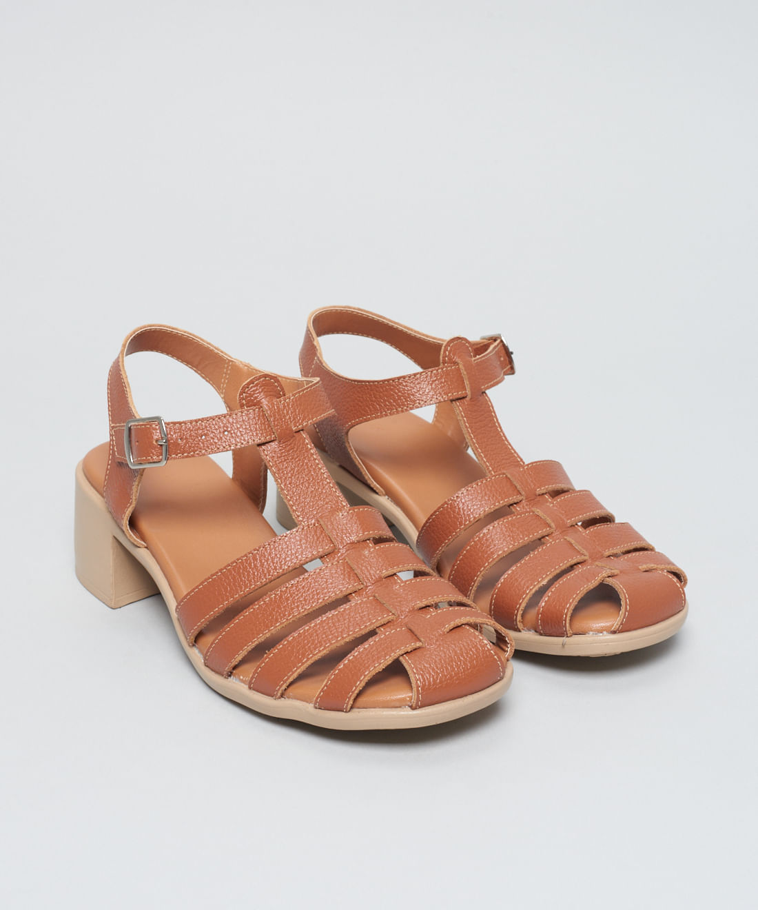 Sandalia Media Couro Pescador - Mousse - Imagem 27