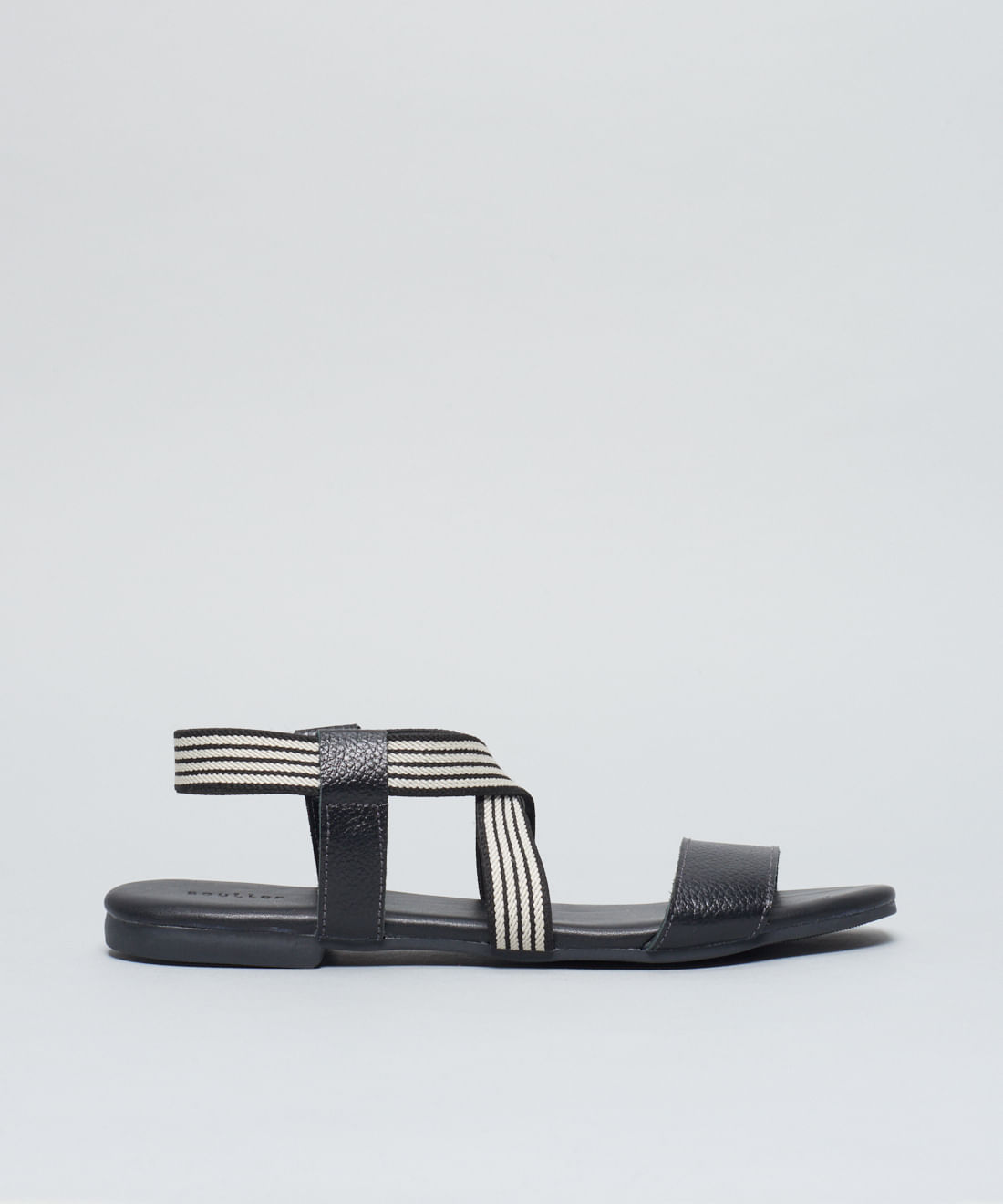 Rasteira Basica Couro Elastico - Preto - Imagem 6