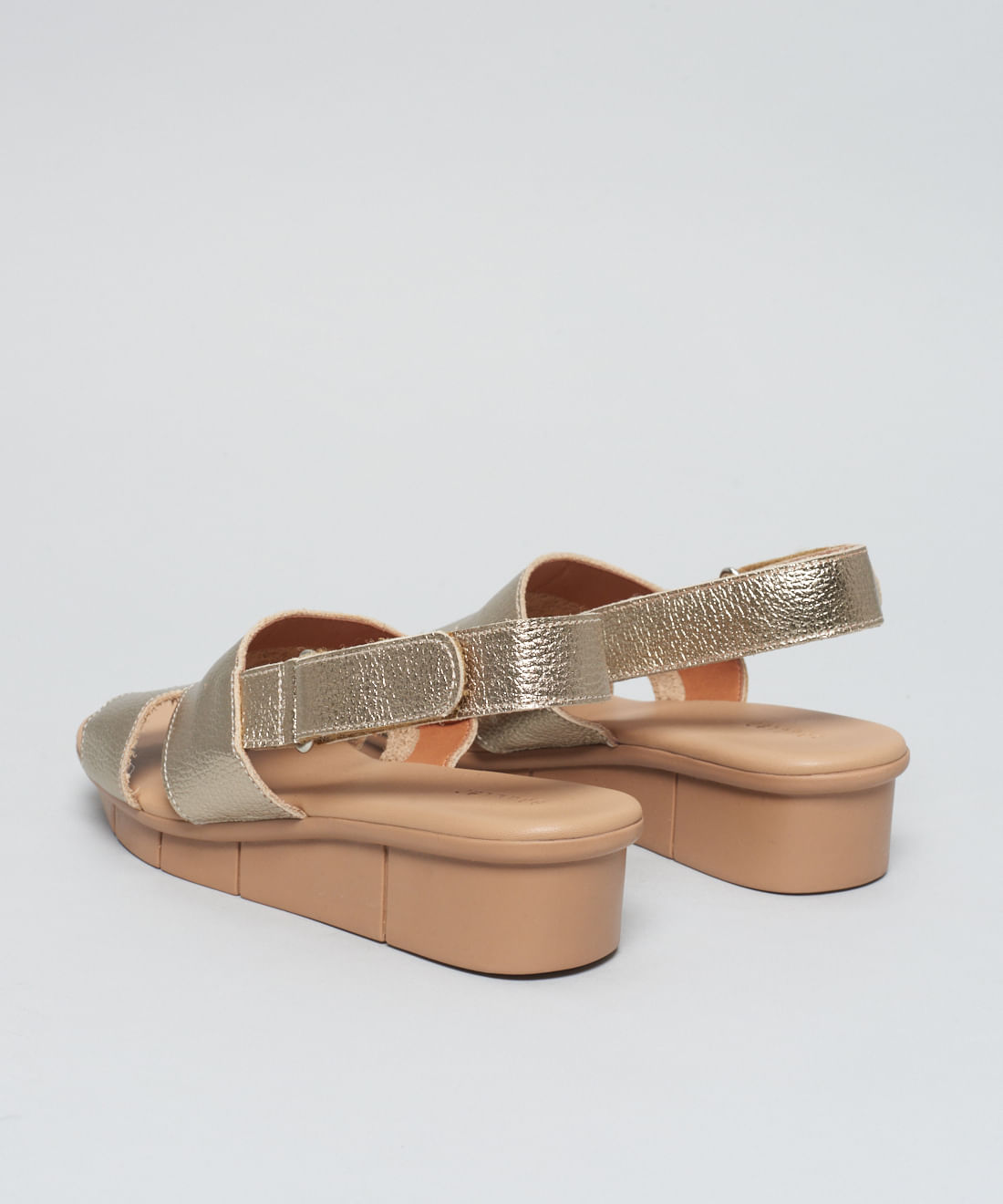 Anabela Couro Solado Comfort - Prata Velho - Imagem 23