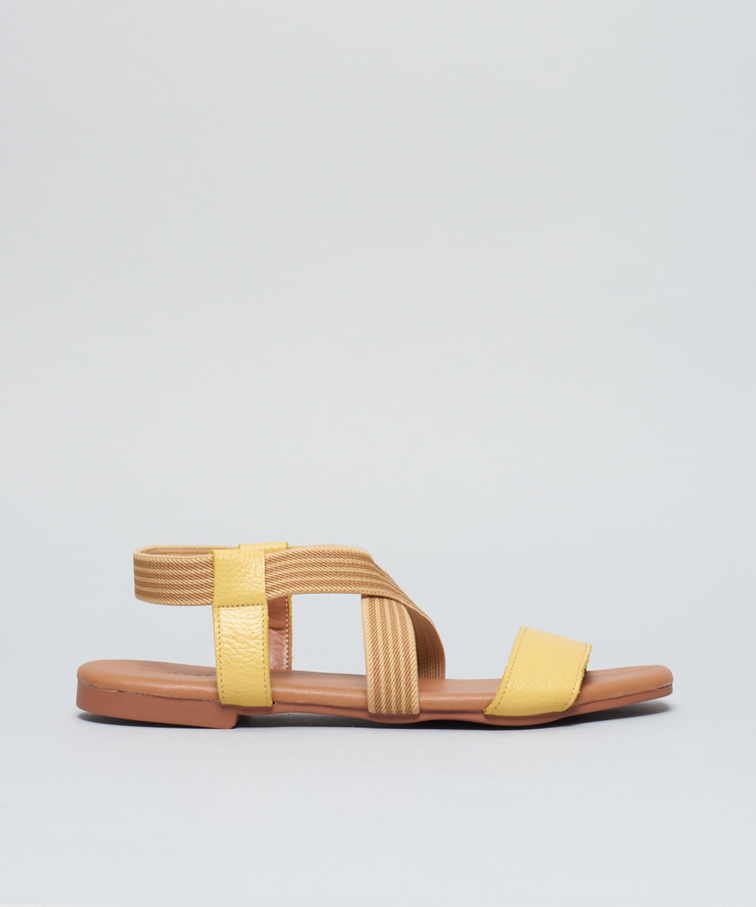 Rasteira Basica Couro Elastico - Camomila - Imagem 31