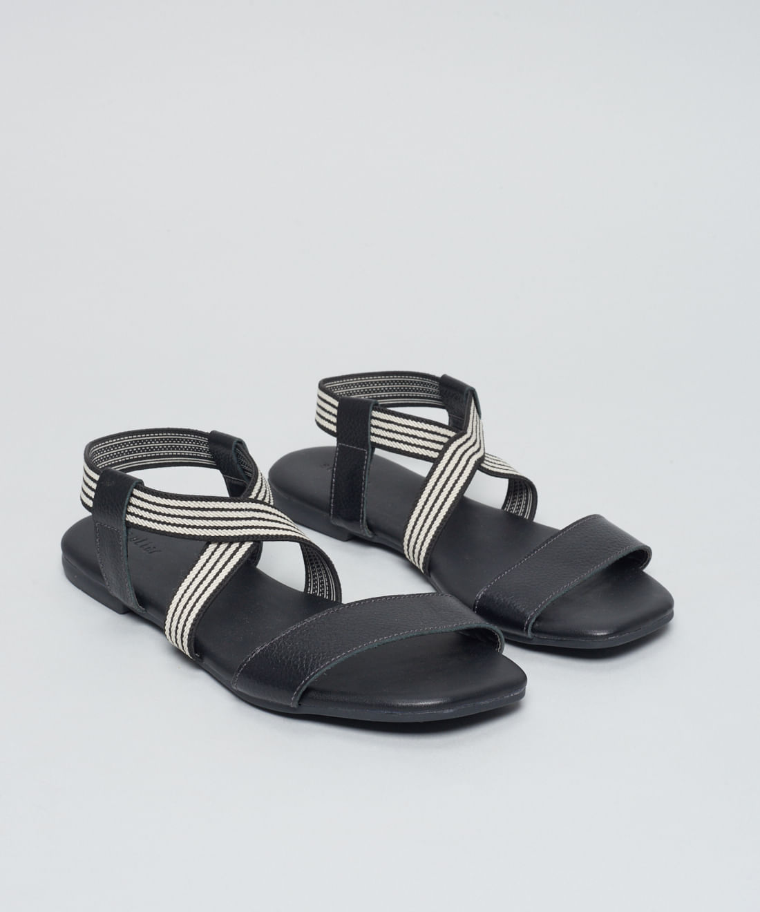 Rasteira Basica Couro Elastico - Preto - Imagem 22