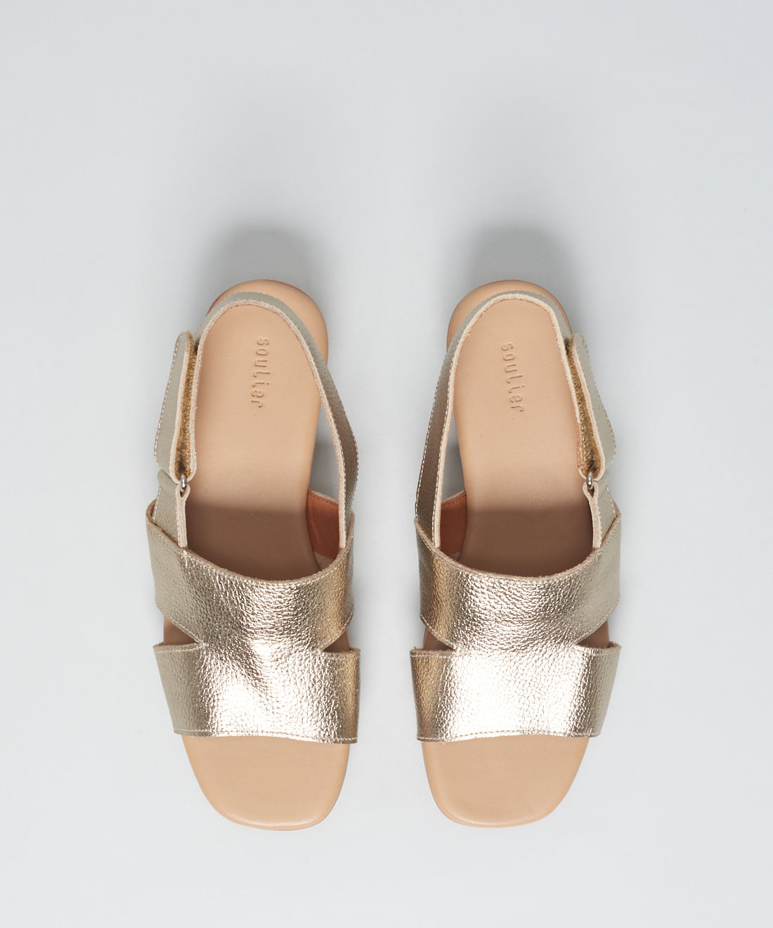 Anabela Couro Solado Comfort - Prata Velho - Imagem 24