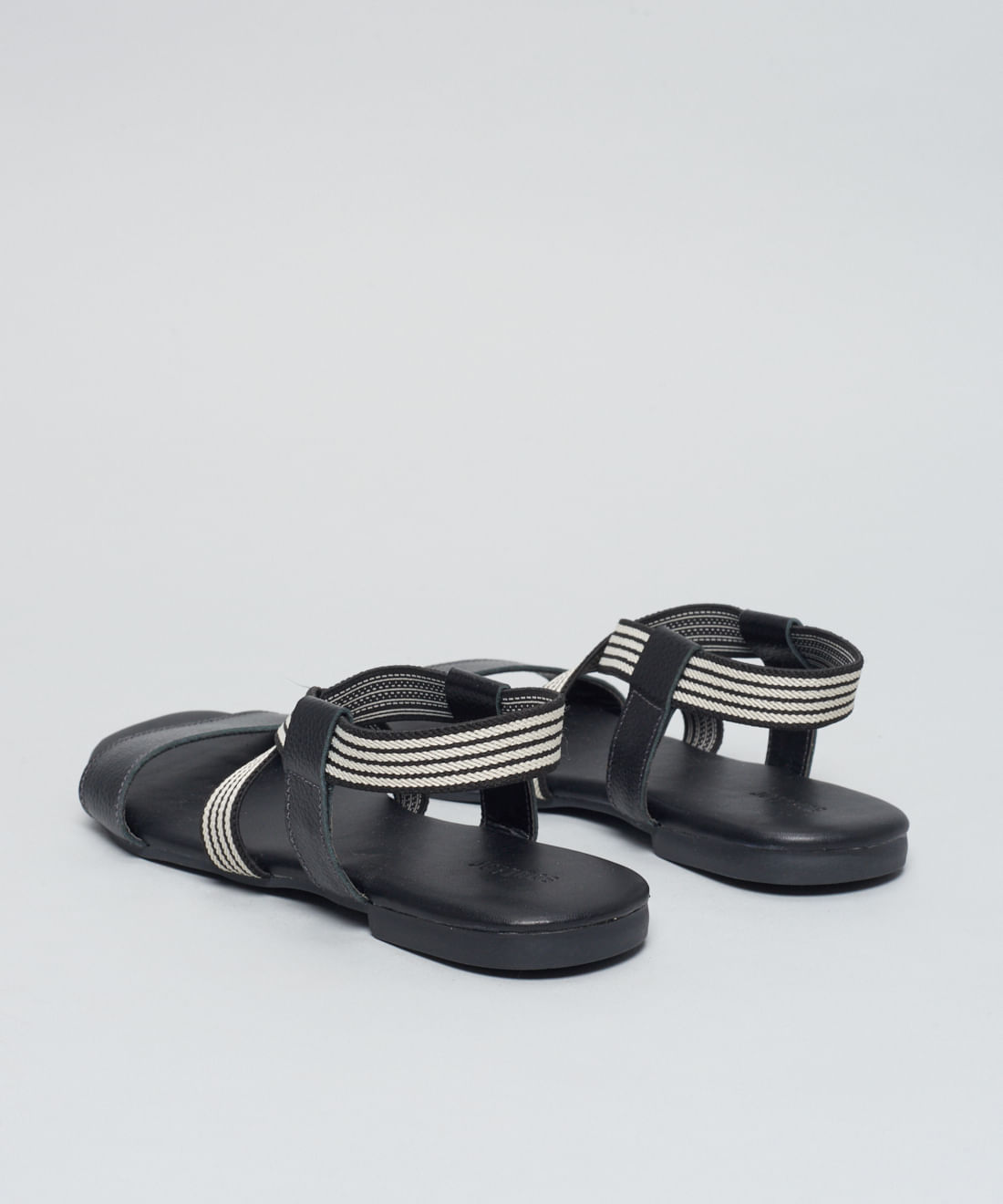 Rasteira Basica Couro Elastico - Preto - Imagem 18