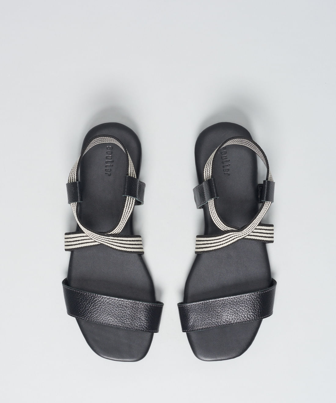 Rasteira Basica Couro Elastico - Preto - Imagem 14