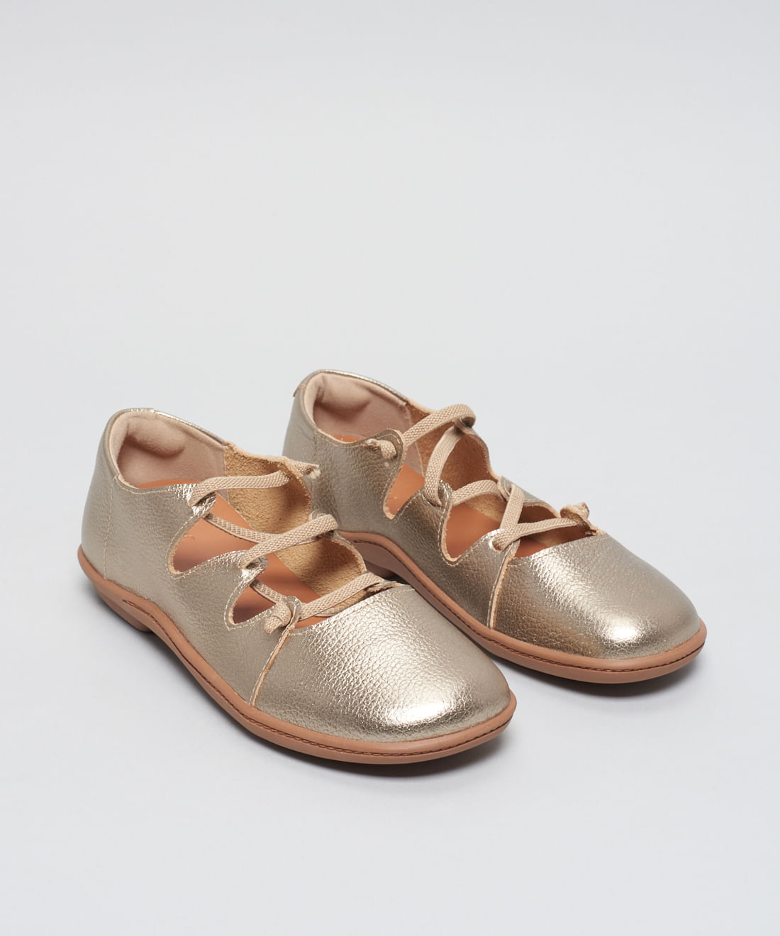 Sapatilha Couro Recortes Elastico - Prata Velho - Imagem 32