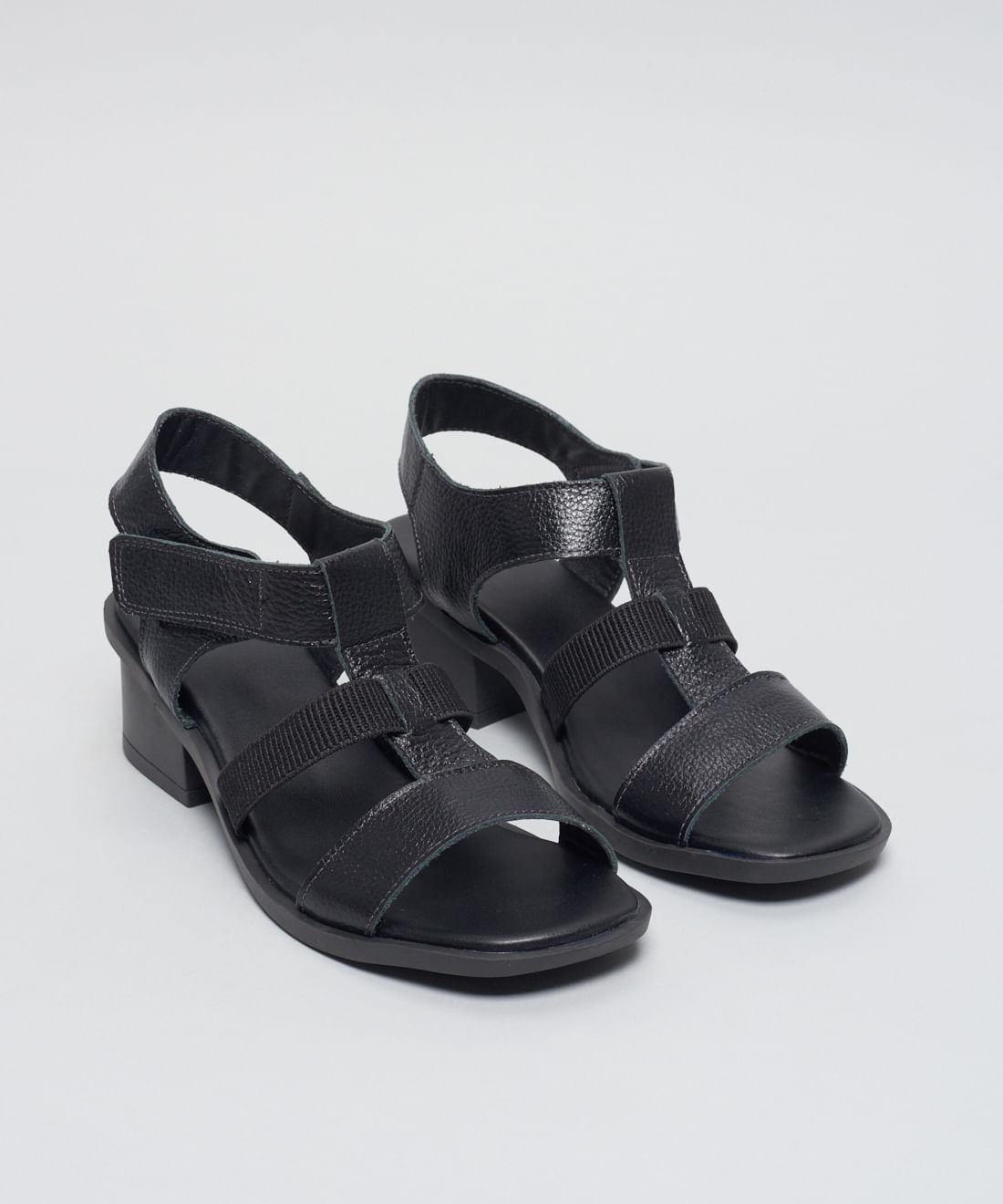 Sandalia Media Tira Elastico - Preto - Imagem 7