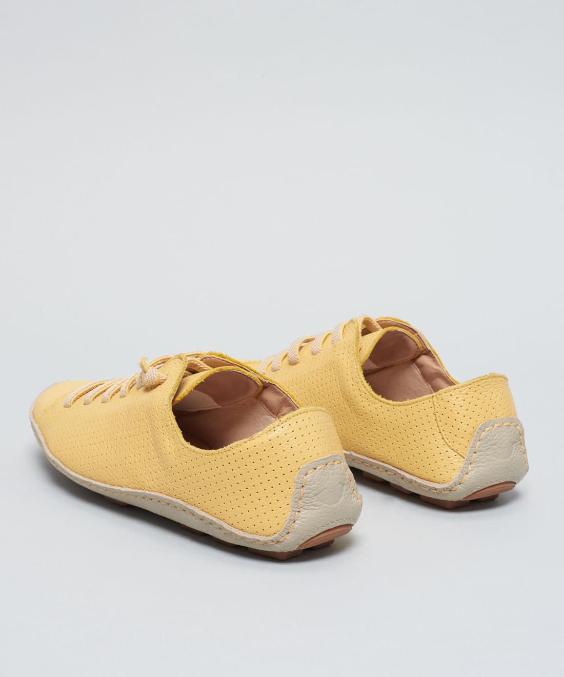Tenis Perfuros Bicolor - Amarelo Lirio - Imagem 8