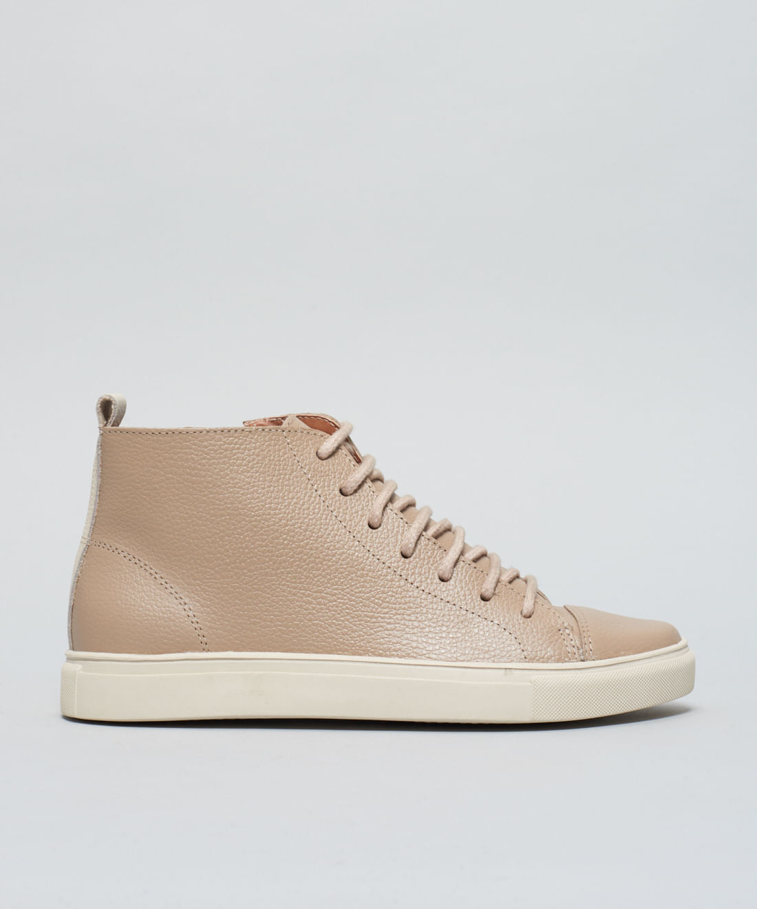 Tenis Couro Medio Ziper - Aveia - Imagem 26