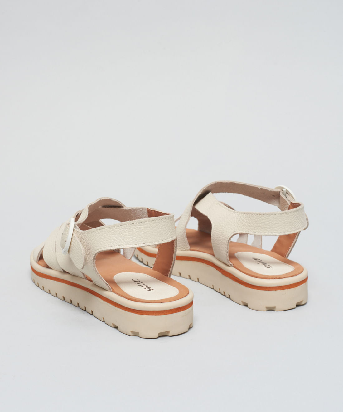 Rasteira Tratorada Multitiras - Offwhite - Imagem 13