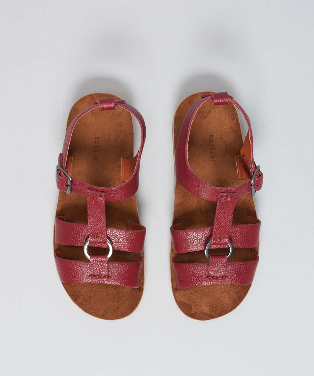 Rasteira Couro Argola - Merlot - Imagem 19