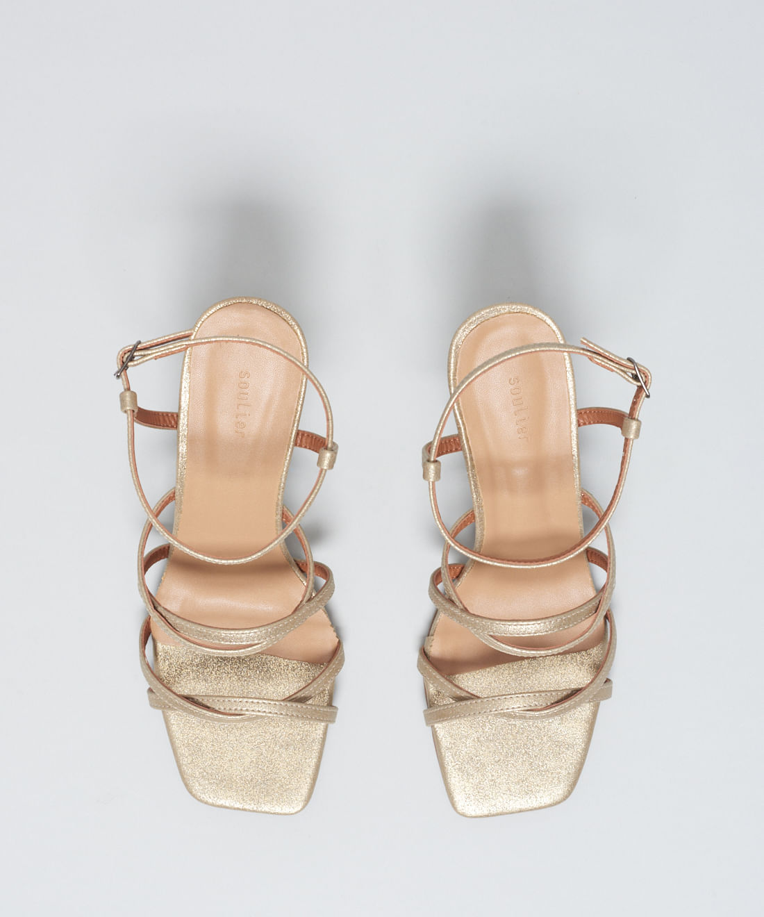 Sandalia Festa Metalizada - Ouro Light - Imagem 9